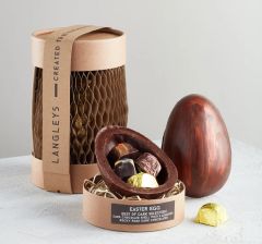 Langleys Best Of Dark Small Easter Egg with 5 Dark Chocolate Rocky Road