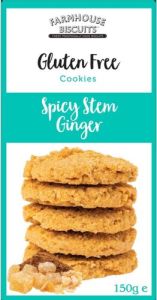 Farmhouse Biscuits Gluten Free Spicy Stem Ginger Cookies