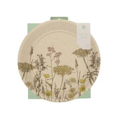 Talking Tables Natural Meadow Plates (9")