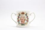 Queen’s Platinum Jubilee Double Handle Tankard Mug